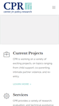 Mobile Screenshot of centerforpolicyresearch.org